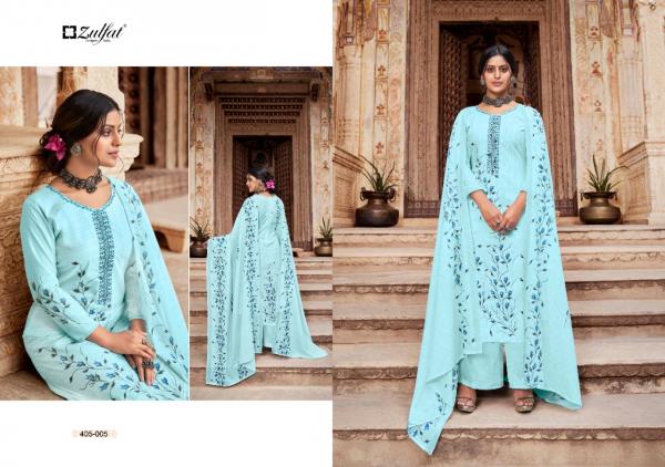 Zulfat Anishka Beutiful Cotton Embroidery Dress Materials